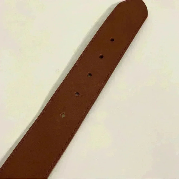 Linea Pelle Genuine Leather Brown Belt Size Medium - Picture 7 of 7